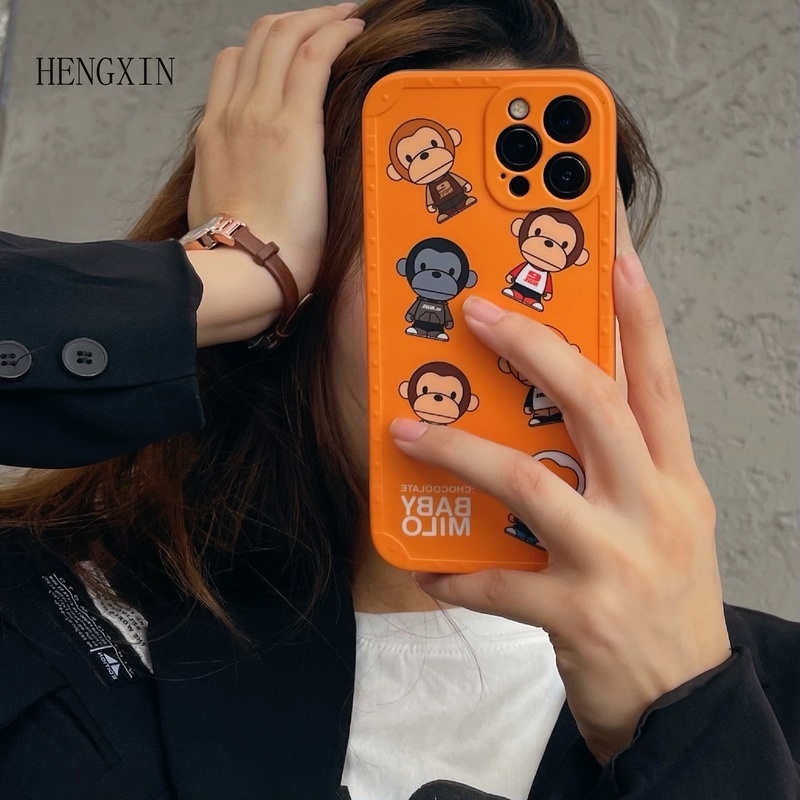 Hoạt Hình Ốp Điện Thoại silicone Mềm Chống Sốc In Hình baby milo Cho iphone 14 13 11 12 pro max