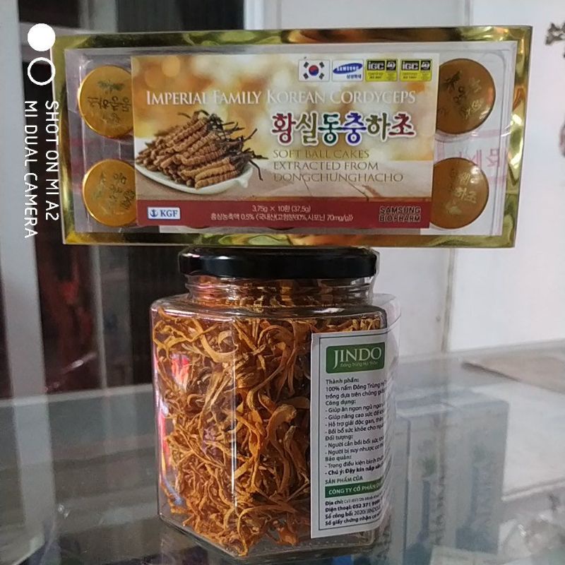 (Nhập khẩu Korea chính hãng 💯) Combo 2hộp Viên uống Đông trùng Hạ thảo và dạng cao nấm sấy khô bổ sức khỏe tăng đề kháng