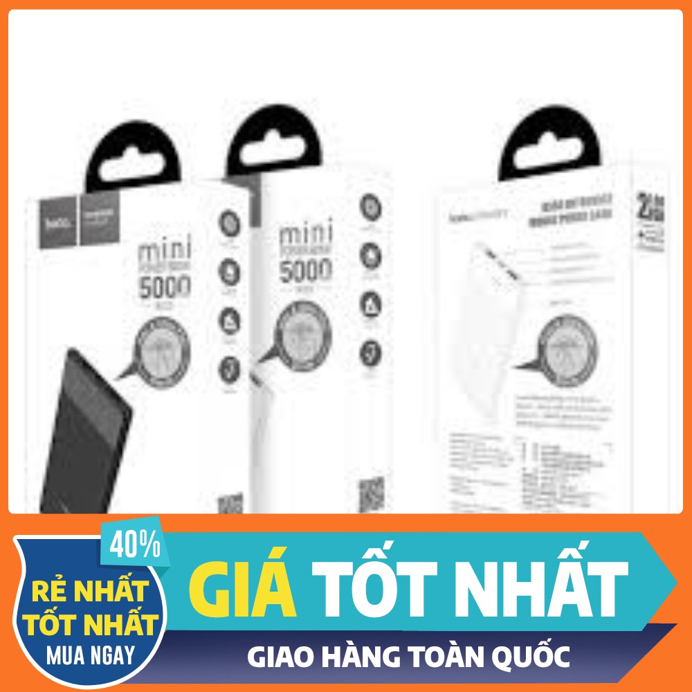 (TOP BÁN CHẠY) Sạc đề phòng hoco B35D 5000mAh chính hãng