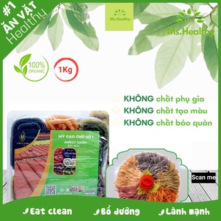 [FREE SHIP] Mì chũ rau củ tự nhiên 1kg Orgafood, đặc sản Bắc Giang, mì ngũ sắc rau củ số 1 Việt Nam, eatclean ăn kiêng g