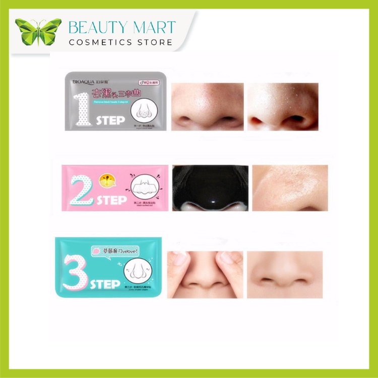 Mặt nạ lột mụn đầu đen 3 bước Bioaqua