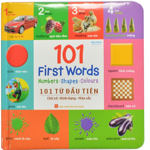 Sách - 101 từ đầu tiên: Chữ số - Hình dạng - Màu sắc