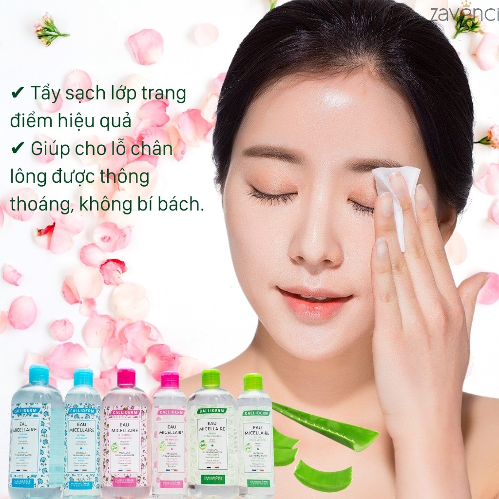 Nước Tẩy Trang CALLIDERM Eau Micellaire Làm Sạch Cân Bằng Da ( 500ml )