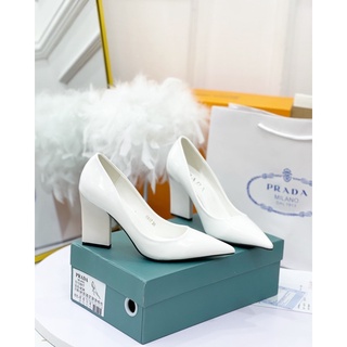 Giày cao gót prada gót dẹt fullbox
