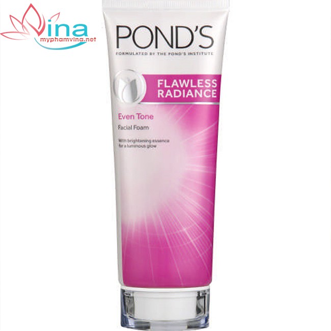Sữa rửa mặt trắng da cao cấp PONDS Flawless Radiance Whitening Facial Foam 100g Mẫu Mới