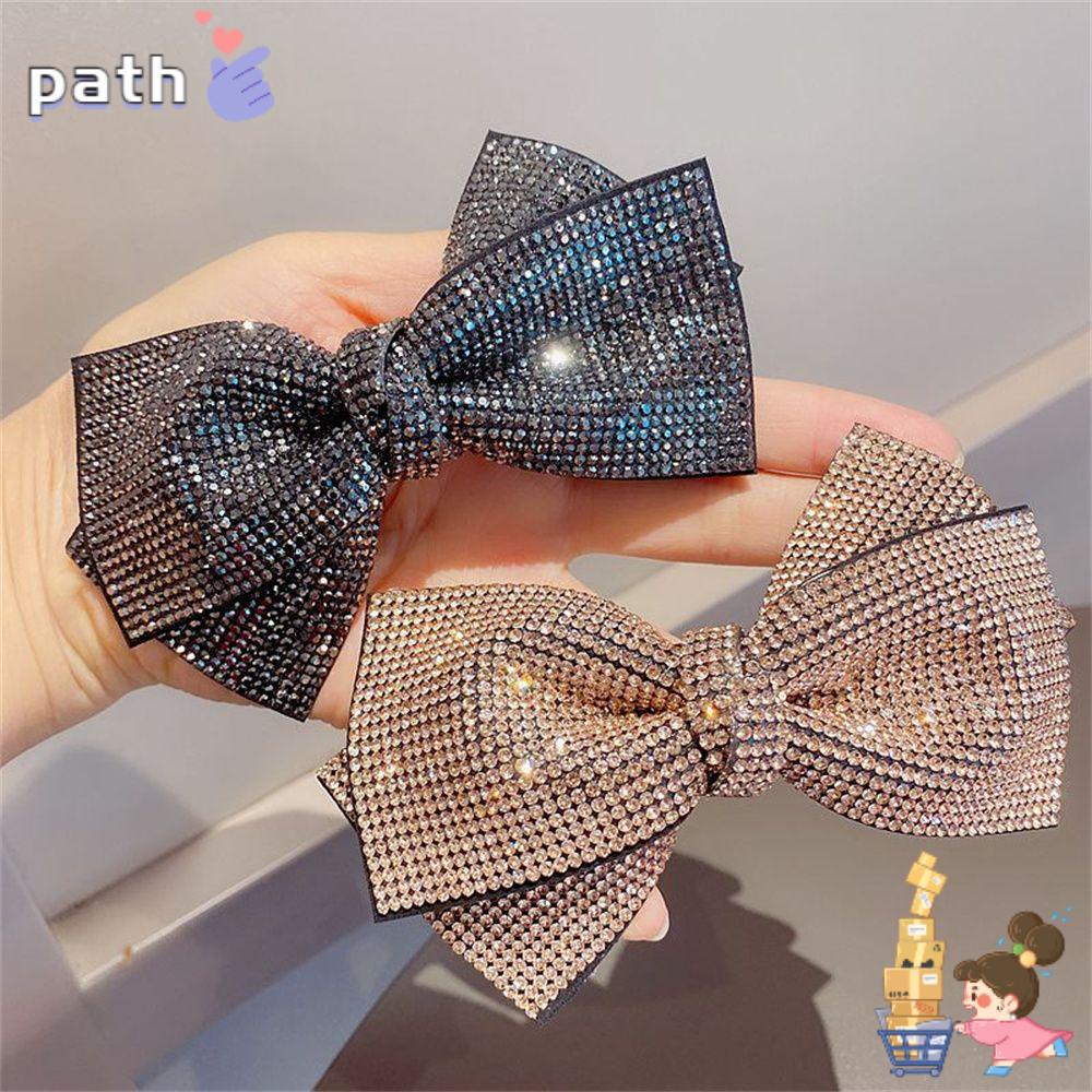 ♪PATH♪ Fashion Hairpins Elegant Barrette Headwear|Hair Clip Women's Fashion Hair Accessories Shoelace Knot Durable Flexible Vintage Hairgrip
