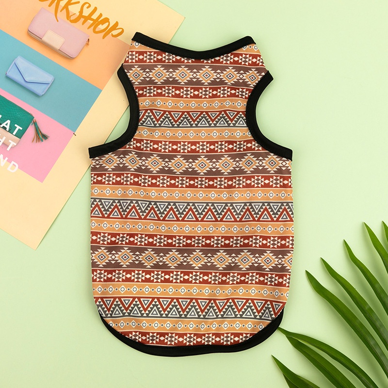 Áo Thun Thoáng Khí Họa Tiết Vintage Cho Thú Cưng