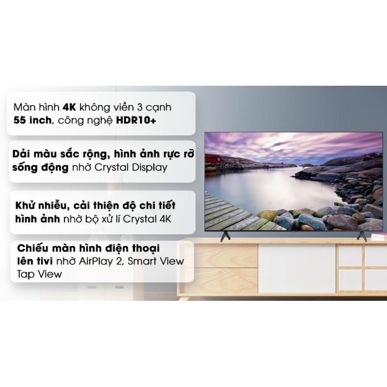 Smart Tivi Samsung 4K 55 inch UA55TU7000.MODEL2020( Hàng tồn kho Bảo hành chính hãng 2 năm)