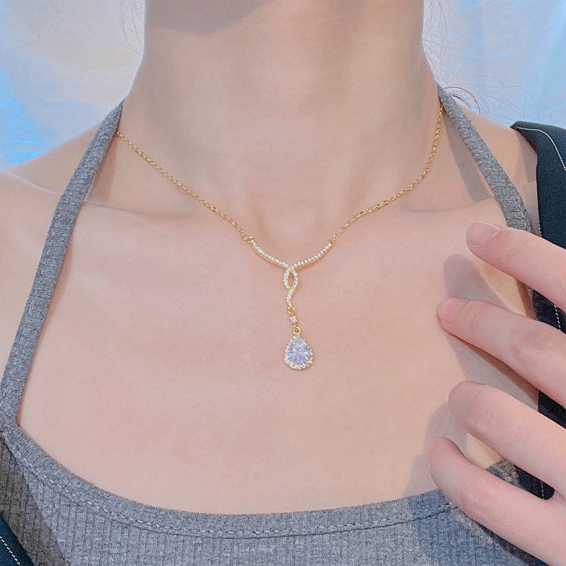 Vòng cổ Mạ Vàng 18K Mặt Hình Đôi Cánh Thiên Thần Đính Đá Sang Trọng