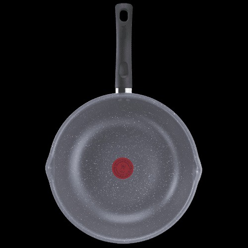 Chảo xào sâu lòng 24cm chống dính phủ vân đá miệng phễu rót Tefal Cook Healthy G1348495 - Hàng chính hãng