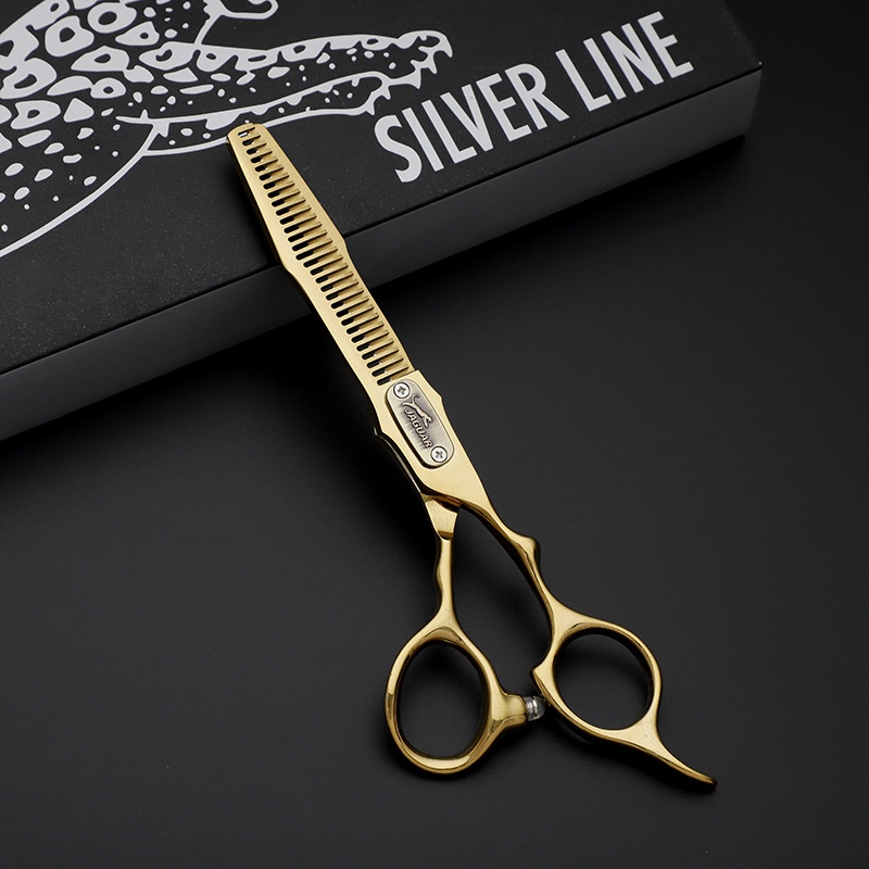 Kéo Cắt Tóc 6 Inch Màu Vàng Đen Chất Lượng Đức