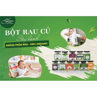 Combo sỉ 10 lọ bột rau củ sấy lạnh Lim