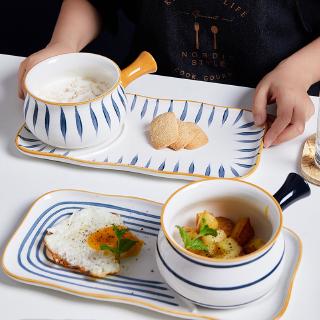 món gốm Nhật Bản thiết lập đơn giản bộ đồ ăn món gốm Ăn sáng bát Creative tableware combinationD1