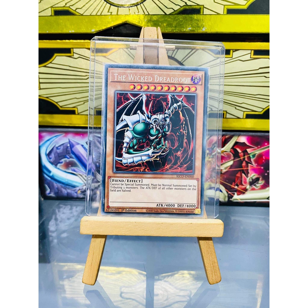 Combo Lá bài thẻ bài Yugioh 3 thẻ Tà Thần Wicked God Rare - Tặng bọc bài nhựa bảo quản