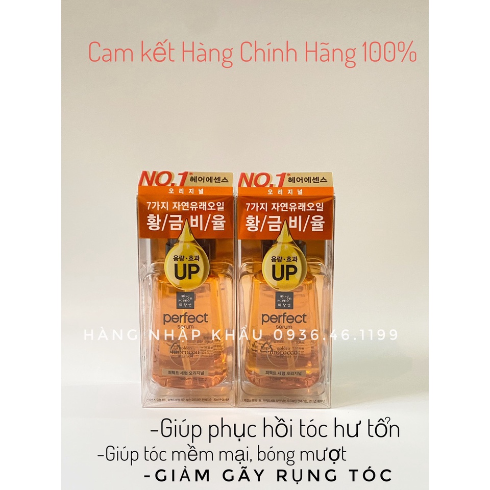 Dưỡng tóc MISEEN SCENE DAMAGE Hair Care Perfect Serum mượt màng giảm xơ rối 80ml Missen MẪU MỚI