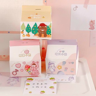Tệp giấy note hộp sữa đáng iu