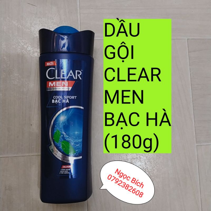 🌷 DẦU GỘI CLEAR MEN BẠC HÀ 180G