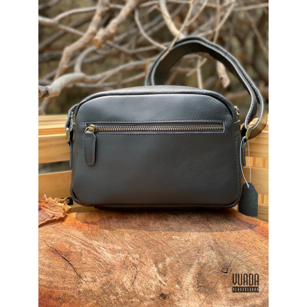 TÚI DA ĐEO CHÉO DÁNG NGANG DA BÒ MỀM MẠI DB167