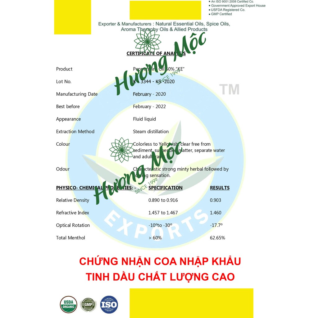 Tinh dầu Ngọc Lan Tây 50ML | Ylang Ylang Essential Oil 50ML - Chất lượng cao - Có kiểm định