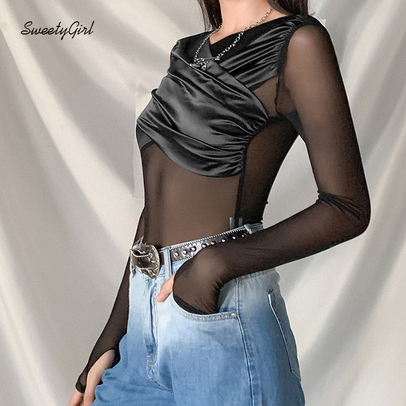 Áo Nữ Tay Dài Cổ Chữ V Thời Trang Quyến Rũ