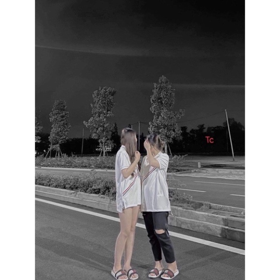 Áo polo vạch chéo đỏ TC12 0421