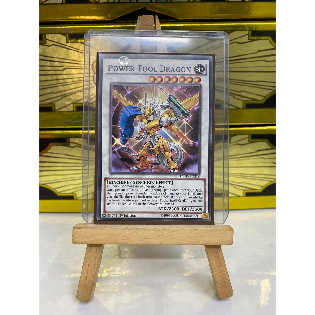 [ Dưa Hấu Yugioh ] Lá bài thẻ bài Power Tool Dragon - Tặng bọc bài nhựa bảo quản