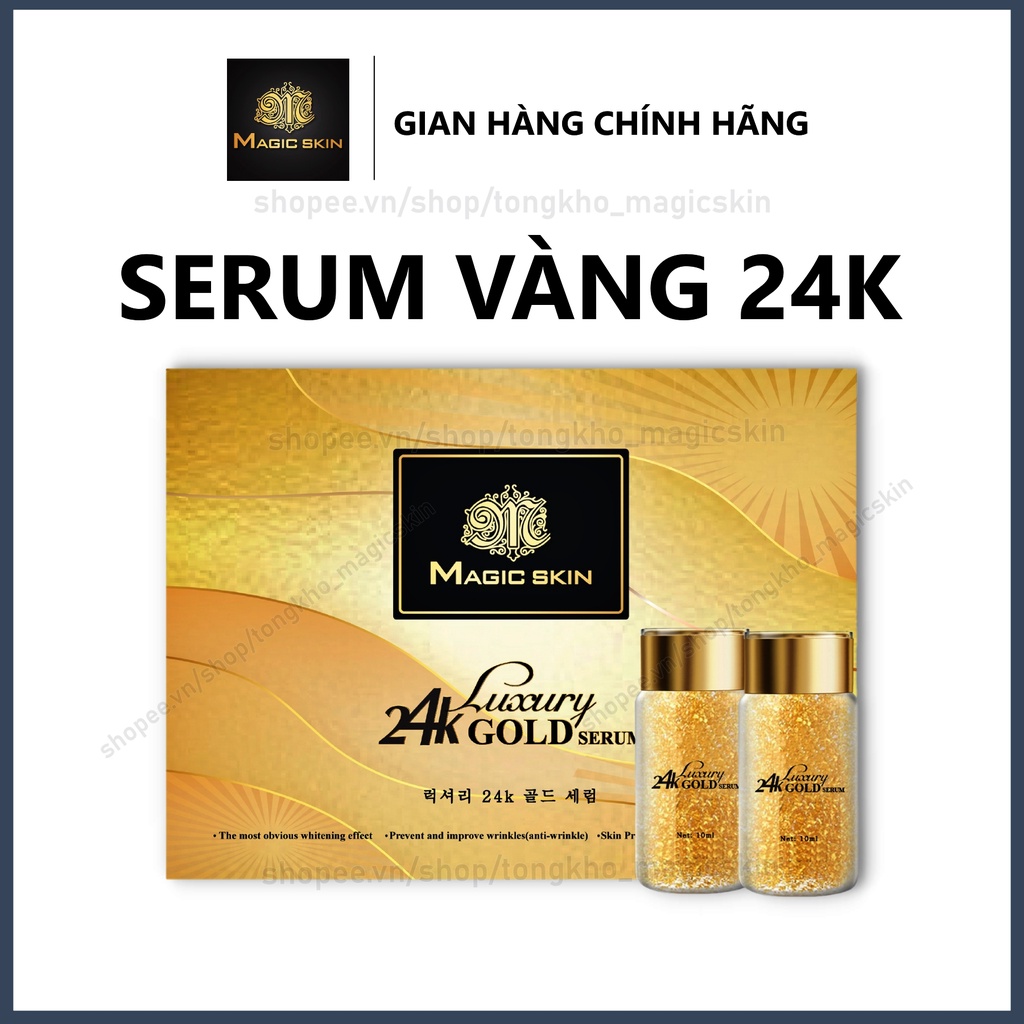 Serum Vàng 24K Magic Skin Luxury 24K Gold Serum 👍  Dưỡng da cao cấp ✔ CHÍNH HÃNG