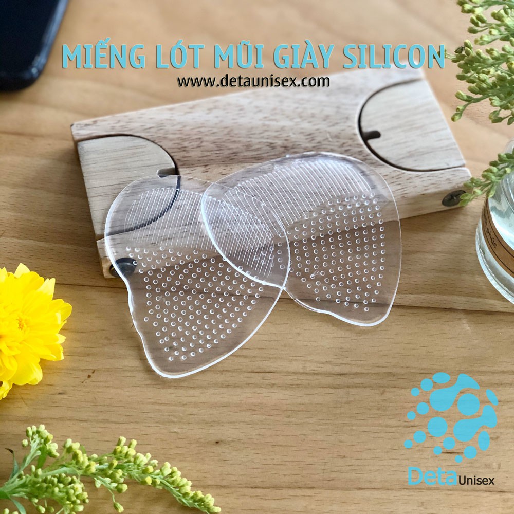 Bộ 50 cặp miếng lót gót giày, lót mũi giày silicon siêu êm chân, chống tuột gót - Detaunisex