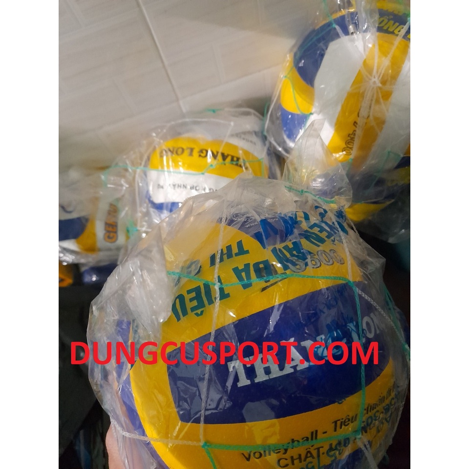 Quả bóng chuyền thi đấu, Quả bóng chuyền Thăng Long 6600 - Dungcusport tặng lưới + kim bơm