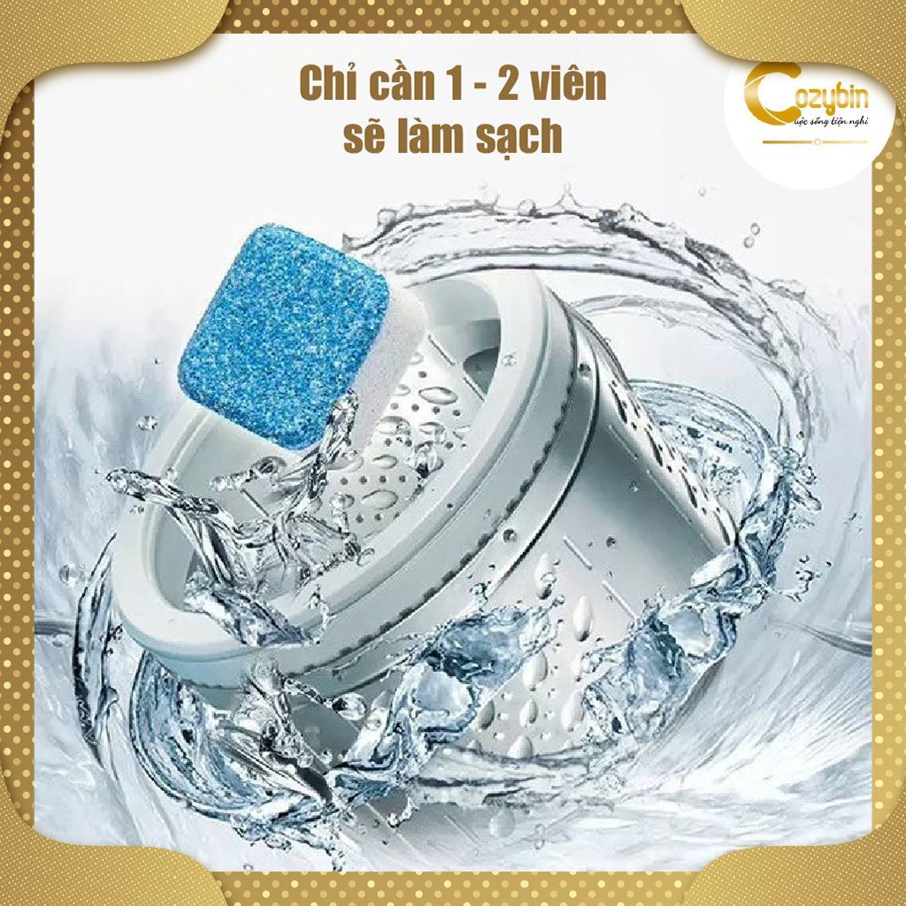 Viên Tẩy Lồng Máy Giặt COZYBIN Giúp Diệt Khuẩn Và Vệ Sinh Cặn Bẩn Ở Lồng Máy Giặt Hiệu Quả VTMG01