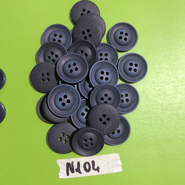 Combo 10 nút áo Đen N101-N104