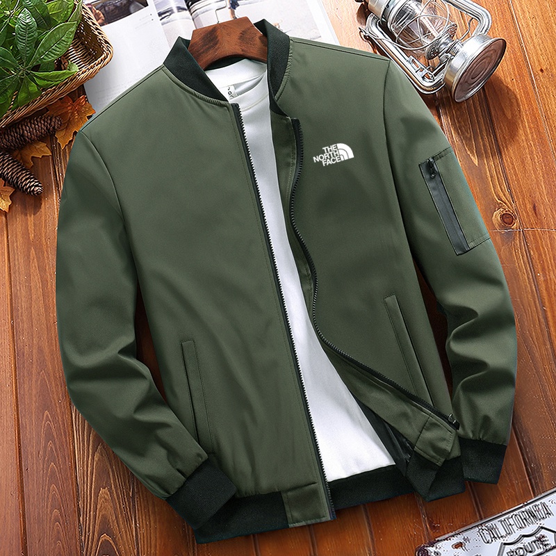 The north face Áo Khoác Gió Chống Thấm Nước Phối Khóa Kéo Thời Trang Cho Nam
