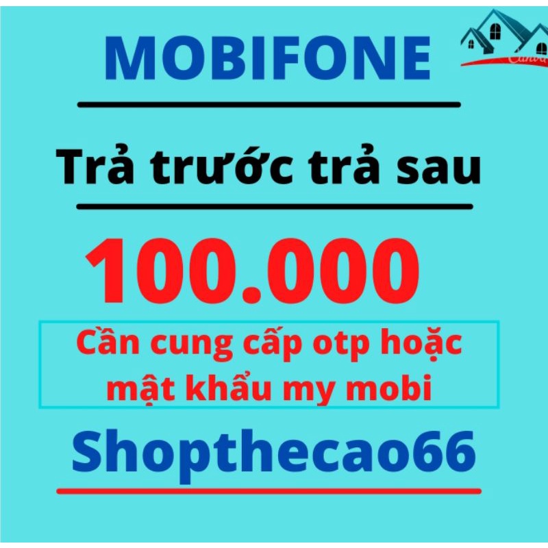 Thẻ Mobifone 100k