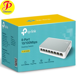 Bộ chia mạng 8 cổng 100Mbps TP-Link TL-SF1008D vỏ nhựa - Chính hãng