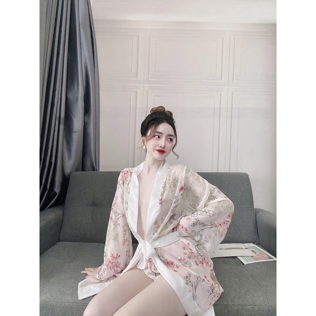 Áo Choàng Ngủ, Áo Choàng Lụa Phối Ren Mi Cao Cấp Dưới 70Kg | BigBuy360 - bigbuy360.vn