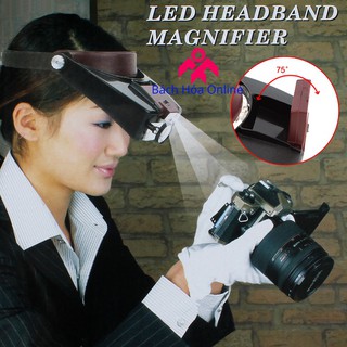 Kính lúp đeo đầu có đèn v1