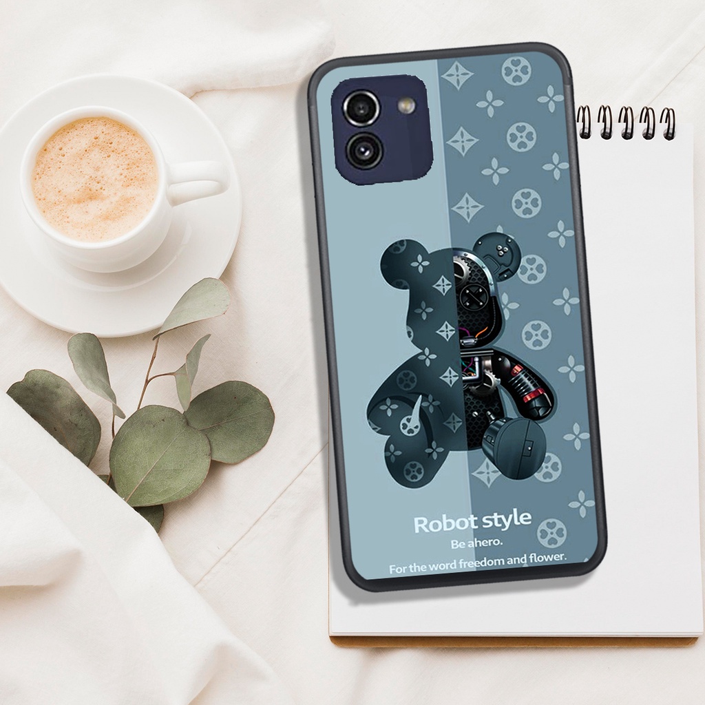 [ SIÊU HOT] ỐP LƯNG SAMSUNG A03 , IN HÌNH GẤU BEAR BRICK SIÊU ĐẸP.
