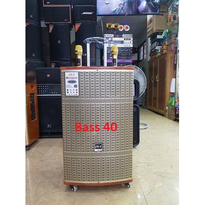 Loa kéo Karaoke Bluetooth JBA J-505B: Bass 40, 3 loa, Thùng gỗ cao cấp, Có 2 Micro không dây đi kèm
