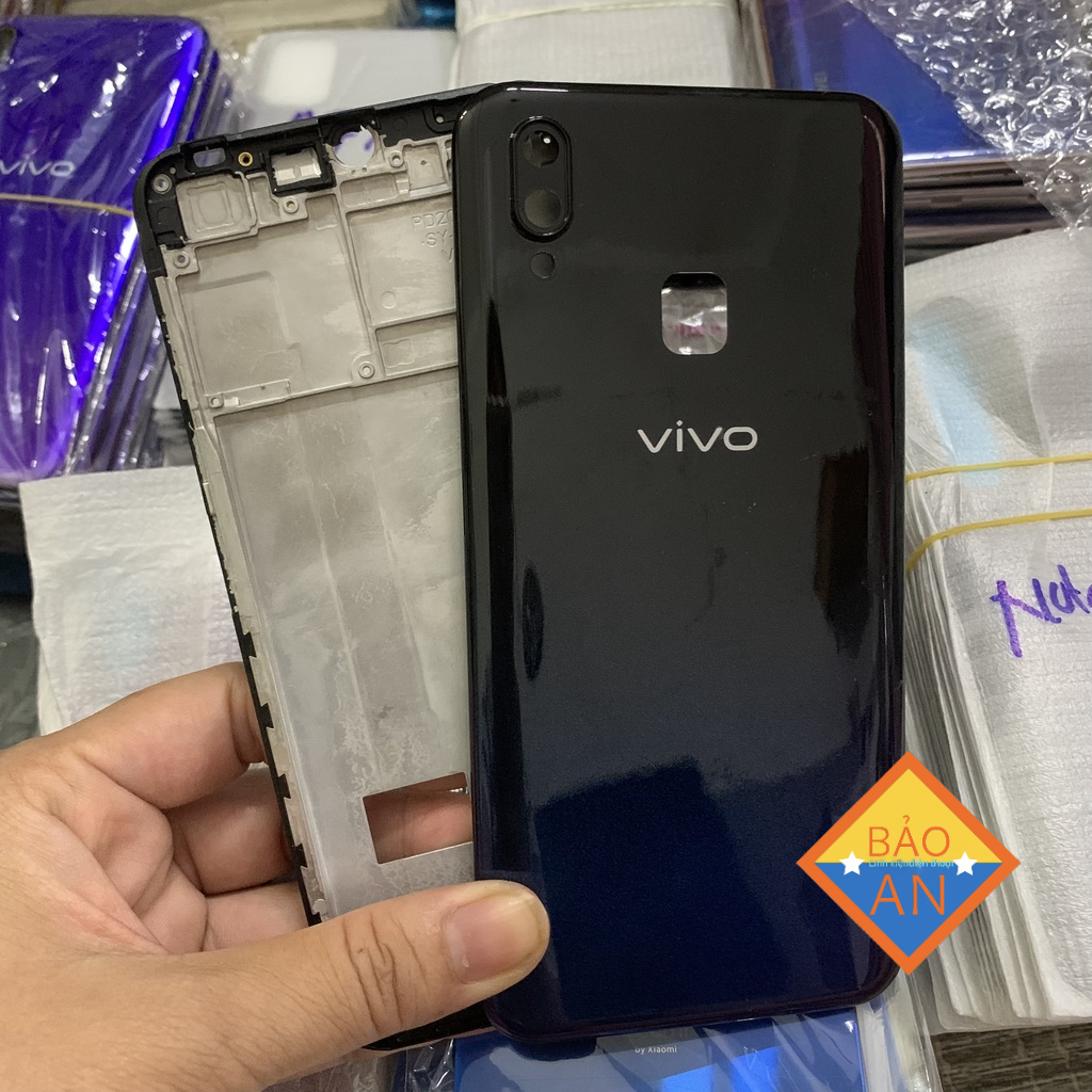 Bộ Vỏ + Sườn VIVO Y93/Y95 ZIN kính cam.nút bấn
