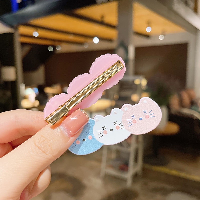 Set 2 Kẹp Tóc Hình Hoa Cúc Nhỏ Dễ Thương Phong Cách Hàn Quốc Cho Bé Gái