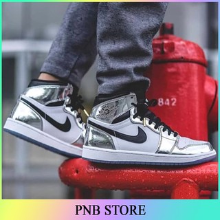 Giày jordan 1 cổ cao “Kawhi Leonard”, giày jd1 nam nữ màu jordan màu bạc full box