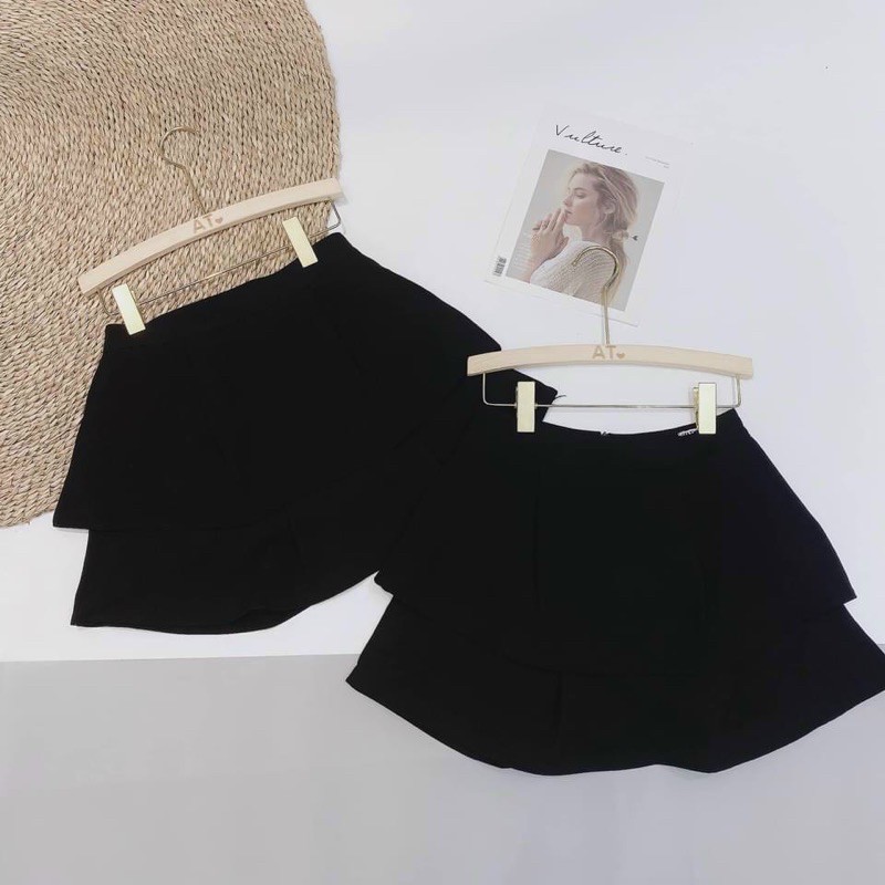 Chân Váy Hai Tầng vải Umi Co Giãn siêu đẹp- chân váy 2 tầng có quần trong | BigBuy360 - bigbuy360.vn