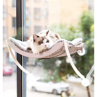 Võng treo kèm nệm lót gắn cửa sổ cho mèo nằm