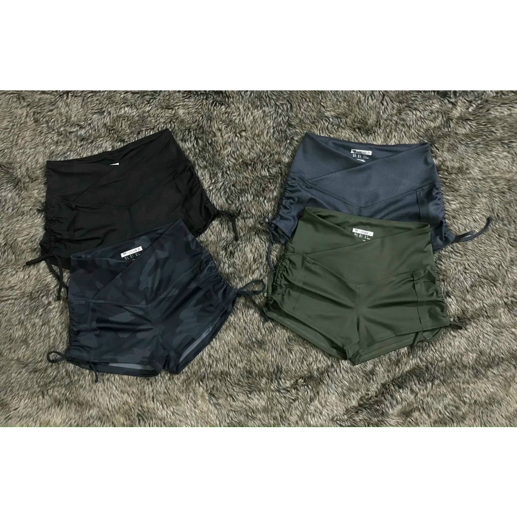 Quần Đùi Rút Dây Tập Thể Thao Cho Nữ – Lính Đen - Quần Thể Thao Nữ Mẫu Mới