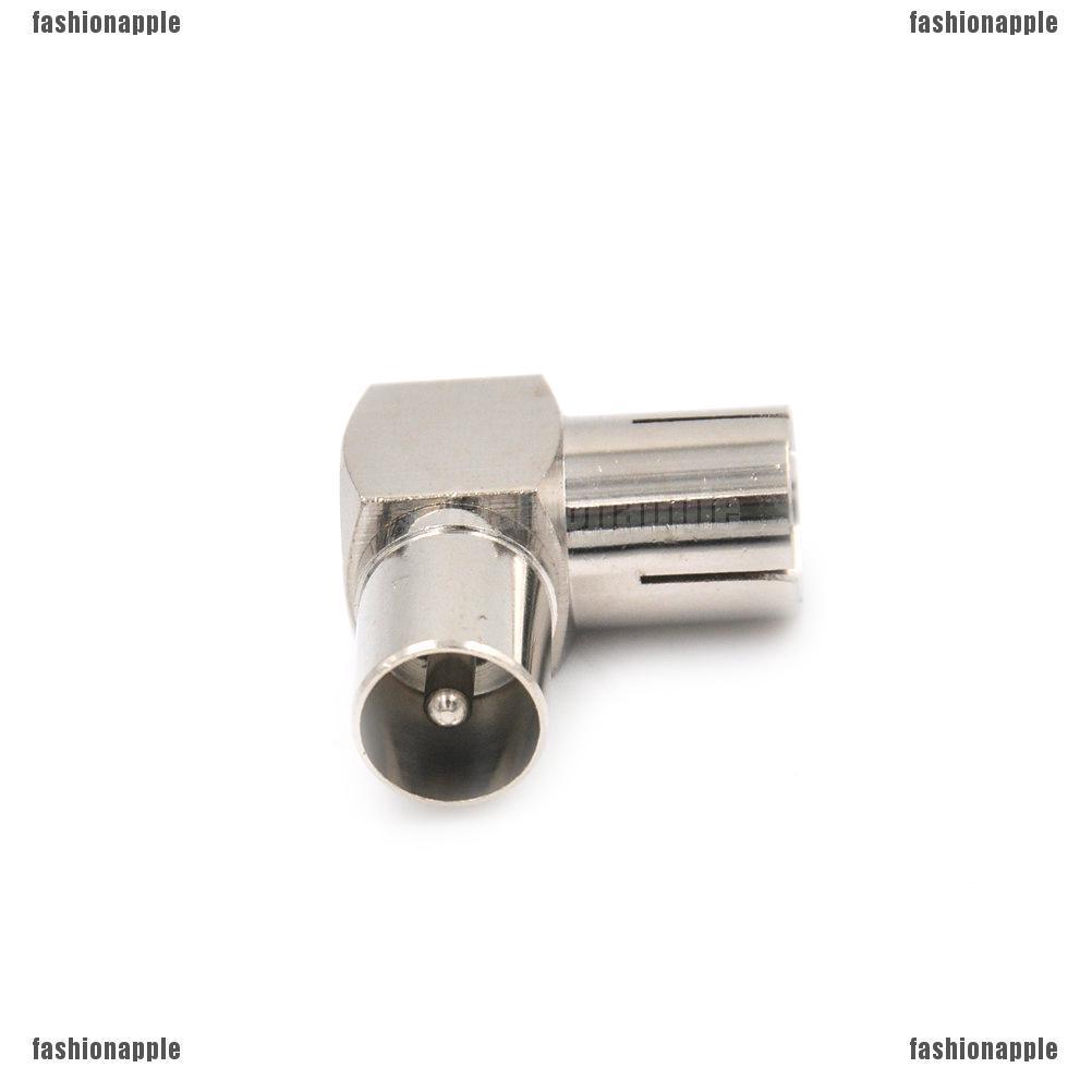 Đầu nối cáp tivi bằng kim loại dạng chứ L 90 độ