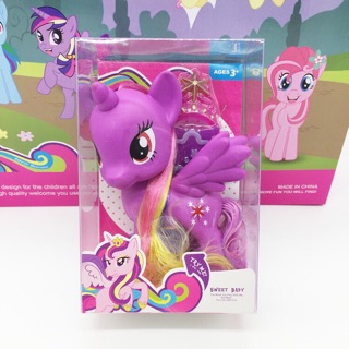 mô hình ngựa pony niều màu siêu xinh - Pony Hoạt Hình Phát Đèn Và Âm Thanh Cho Bé