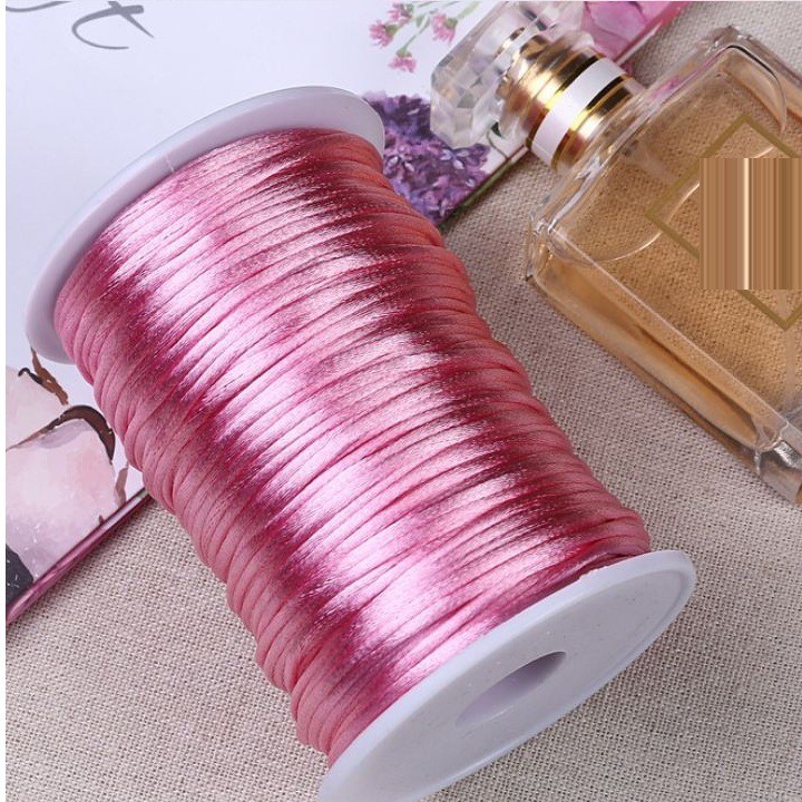 Cuộn 100m Dây Tim size 2.5mm Làm Vòng Tay Handmade có đủ màu