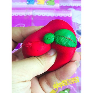 ĐỒ CHƠI SQUISHY QUẢ TAO ĐỎ