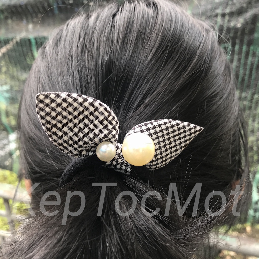 Cột tóc tai thỏ đính ngọc (kt22)