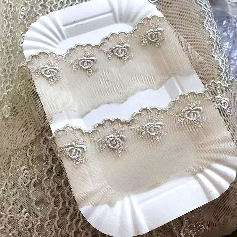 1m Dây Ren Hoa Hồng Rayon 5CM Nhiều Màu Sắc Trang Trí Viền Quần Áo / Vải May Vá Lngredients y encajes